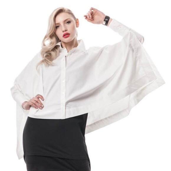 Lauren Bagliore Oversize White Shirt, size Small - Picture 1 of 10